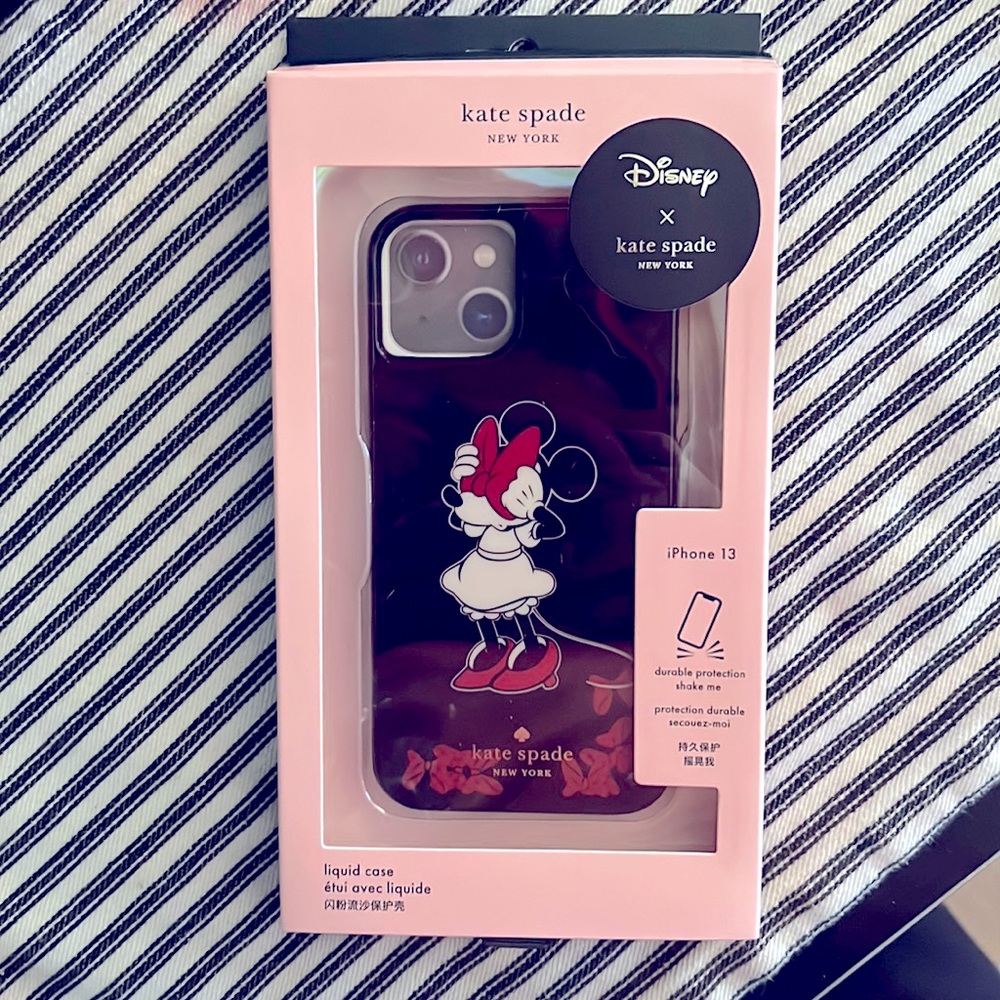 Kate Spade x Disney Minnie Mouse iPhone 13 case, BRAND NEW IN PACKAGE…NEVER USED